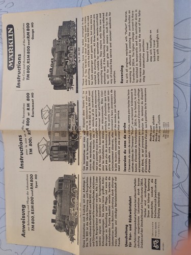 Märklin anweisung anleitung - märklin, anweisung/anleitung