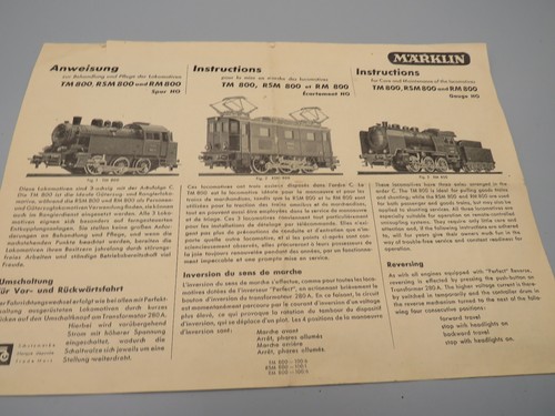 Märklin 800 rsm - tm,