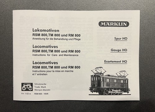 Für märklin rsm 800 - für,