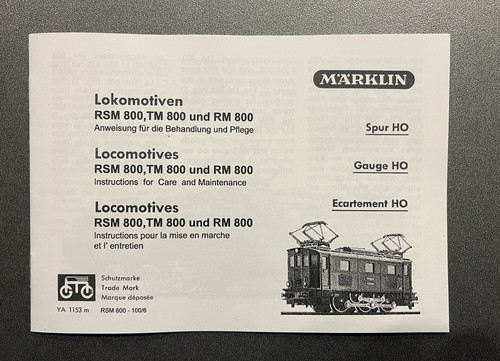 Für märklin rsm - märklin, /